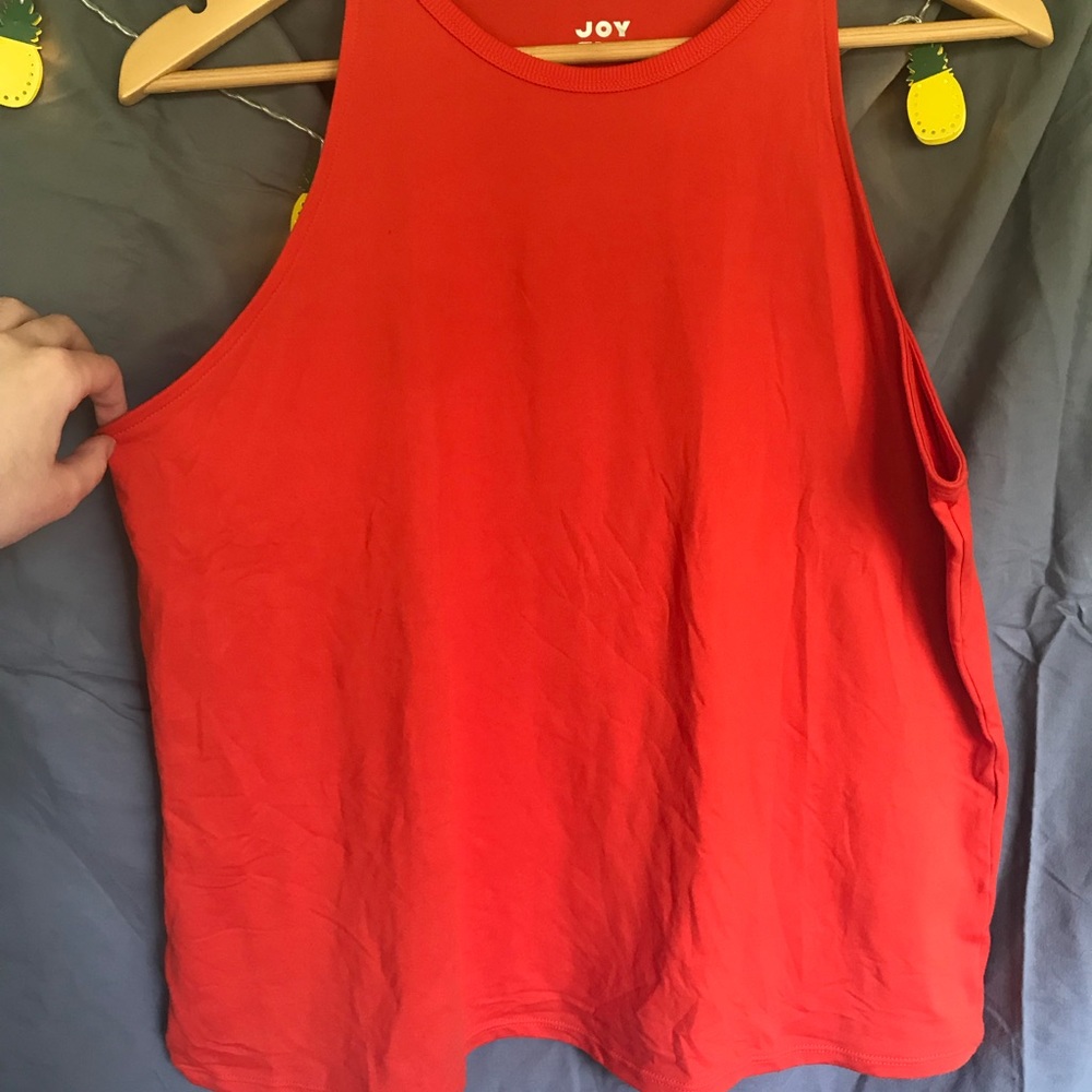 NWOT deep orange joy lab workout tank